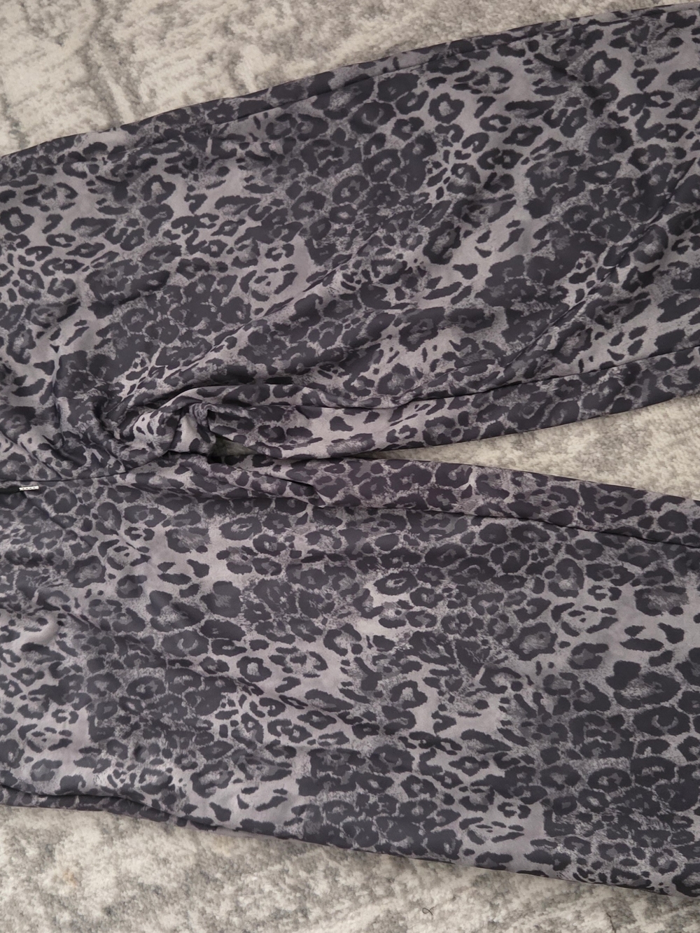 SHEIN Gray Leopard Print Joggers